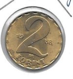 Monedas - Europa - Hungria - 591 - Año 1988 - 2 forint