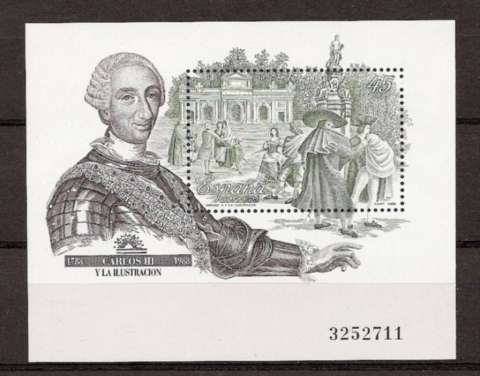 Sellos - Países - España - 2º Cent. (Series Completas) - Juan Carlos I - 1988 - 2984 - ** - Click en la imagen para cerrar