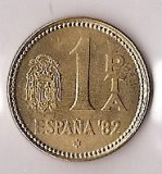 Monedas - España - Juan Carlos I (pesetas) - 1980 *81 (futb) - 001 peseta