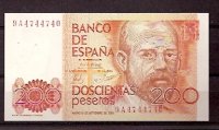Juan Carlos I (1975 - Actual) - 200 ptas - 534 - sc - 26/9/1980 - ref.9A4744740