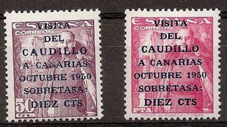 Sellos - Países - España - 2º Cent. (Series Completas) - Estado Español - 1951 - 1088/89 - ** - Click en la imagen para cerrar