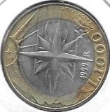 Monedas - Europa - San Marino - 395 - 1999 - 1000 liras