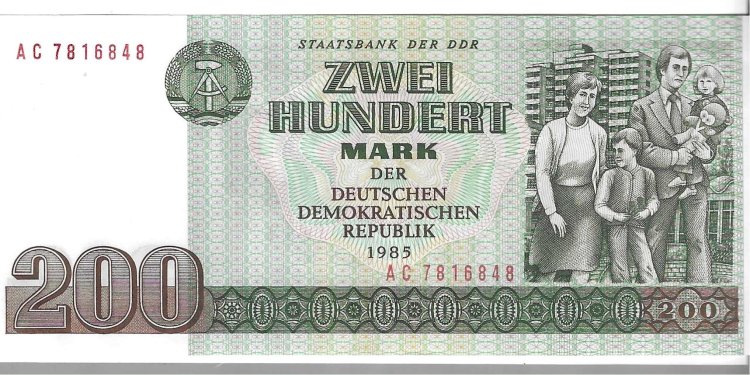 Billetes - Europa - Alemania Oriental - 32 - SC - 1985 - 200 marcos - Num.ref: AC78168488 - Click en la imagen para cerrar