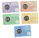 Monedas - Euros - 2€ - Francia - SC - 2023 - Paris JJOO 2024 - Conjunto 5 monedas