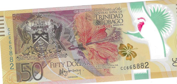 Billetes - America - Trinidad y Tobago - 54 - SC - 2014 - 50 dolares - Num.ref: CC665882 - Click en la imagen para cerrar