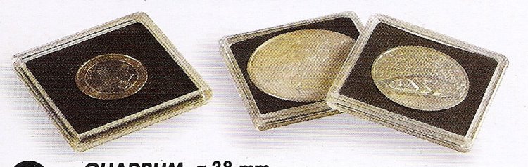 Material - Cápsulas para monedas - Cápsulas cuadradas - Click en la imagen para cerrar