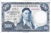 Billetes - EspaÃ±a - Estado EspaÃ±ol (1936 - 1975) - 505 - mbc+ - 1954 - 1000 ptas - sin serie - num. ref: 9316705