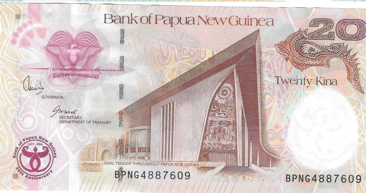 Billetes - Oceania - Papua Nueva Guinea - 36 - SC - 2008 - 20 kina - Num.ref: BPNG4887609 - Click en la imagen para cerrar