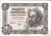Billetes - EspaÃ±a - Estado EspaÃ±ol (1936 - 1975) - 1 ptas - 444 - sc - 1951 - 9745836 - sin serie