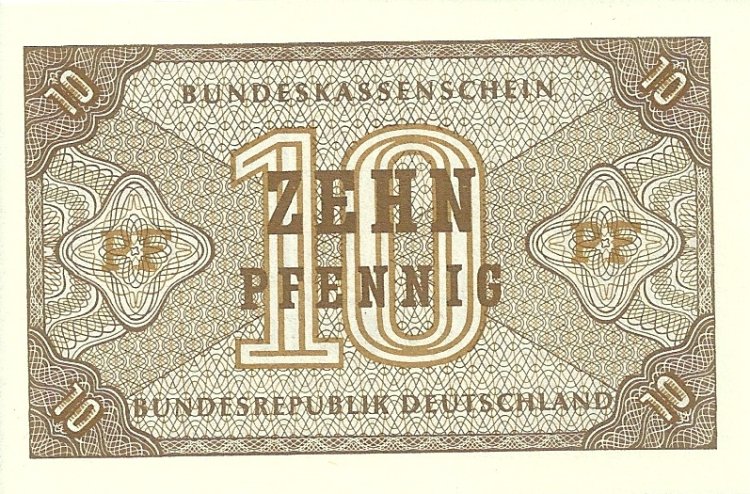 Billetes - Europa - Alemania - 26 - S/C - Año 1967 - 10 Peennig - Click en la imagen para cerrar