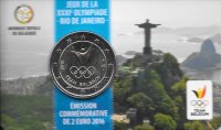 Monedas - Euros - 2€ - Belgica - Año 2016 - Olimpiadas