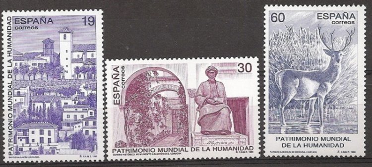 Sellos - Países - España - 2º Cent. (Series Completas) - Juan Carlos I - 1996 - 3453/55 - ** - Click en la imagen para cerrar