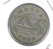 Monedas - Europa - Malta - 11 - 1972 - 10 ct