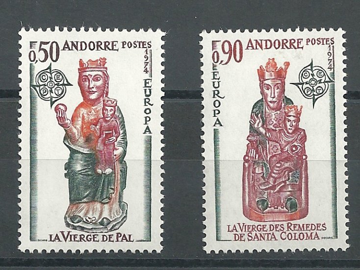 Andorra - Correo Francés - Series completas - ** - 1974 - 258/59 - Click en la imagen para cerrar
