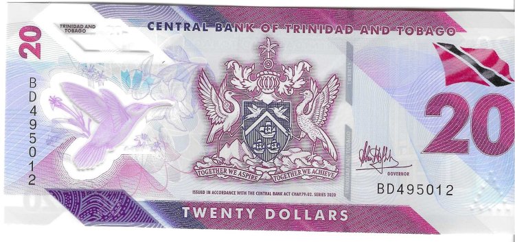 Billetes - America - Trinidad y Tobago - 63 - SC - 2020 - 20 dolares - Num.ref: BD495012 - Click en la imagen para cerrar