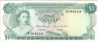 Billetes - America - Bahamas - 027 - sc - Año 1968 - dollar