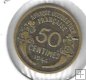 Monedas - Europa - Francia (Africa occidental) - 1 - 1944 - 50 ct
