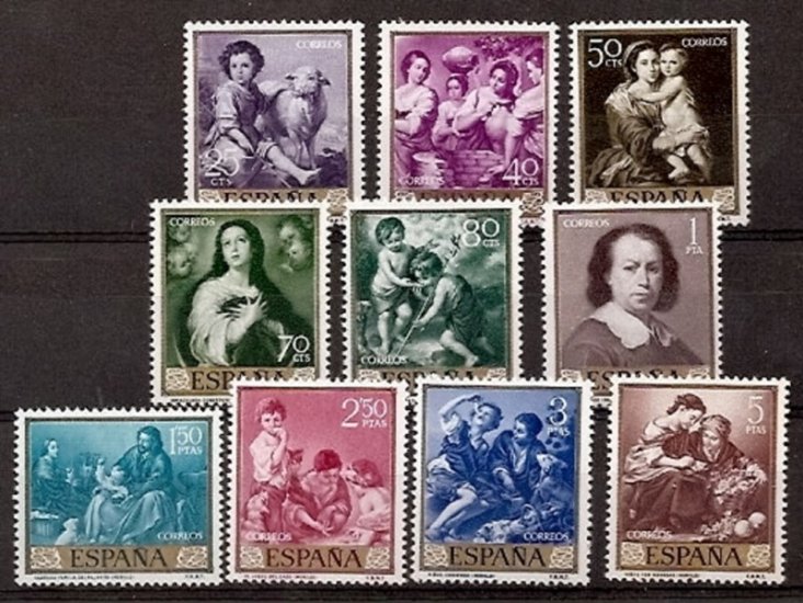 Sellos - Países - España - 2º Cent. (Series Completas) - Estado Español - 1960 - 1270/79 - ** - Click en la imagen para cerrar