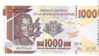 Billetes - Africa - Guinea - 48 - SC - 2015 - 1000 francos - Num.ref: AY771542
