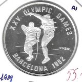 Monedas - Asia - Camboya - 80 - 1989 - 20 riels - plata