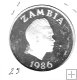 Monedas - Africa - Zambia - 25 - 1986 - 10 kwacha - plata