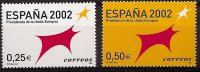 Sellos - Países - España - 2º Cent. (Series Completas) - Juan Carlos I - 2002 - 3865/66 - **