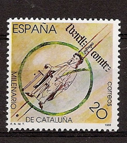 Sellos - Países - España - 2º Cent. (Series Completas) - Juan Carlos I - 1988 - 2960 - ** - Click en la imagen para cerrar