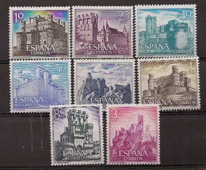 Sellos - Países - España - 2º Cent. (Series Completas) - Estado Español - 1966 - 1738/45 - ** - Click en la imagen para cerrar