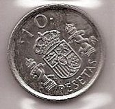 Monedas - España - Juan Carlos I (pesetas) - 1999 - 010 pesetas