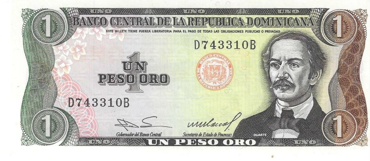 Billetes - America - Rep. Dominicana - 126A - SC - 1984 - Peso - Num.ref: D743310B - Click en la imagen para cerrar