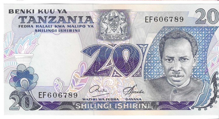 Billetes - Africa - Tanzania - 7b - SC - 1978 - 20 shillings - Num.ref: EF606789 - Click en la imagen para cerrar