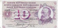 Billetes - Europa - Suiza - 45P - MBC+ - 1970 - 10 francos - Num.ref: 071041