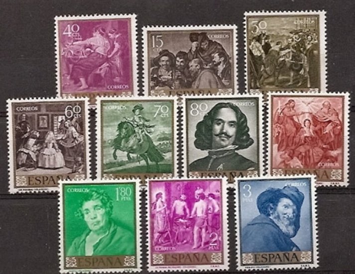Sellos - Países - España - 2º Cent. (Series Completas) - Estado Español - 1959 - 1238/47 - ** - Click en la imagen para cerrar
