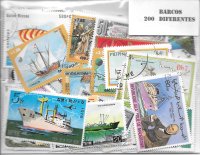 Temas - Barcos - 200 Sellos diferentes