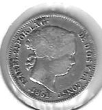 Monedas - EspaÃ±a - Isabel II (1833 - 1868) - 266 - 1861 - real - Barcelona - plata