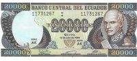 Billetes - America - Ecuador - 129F - SC - 1999 - 20000 sucres - Num.ref: 11731267