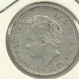 Monedas - España - Alfonso XII (29-XII-1874 / 28-XI - 042 - Año 1894*9*4 - 50 ct