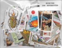 Paises - Africa - Burundi - 200 sellos diferentes
