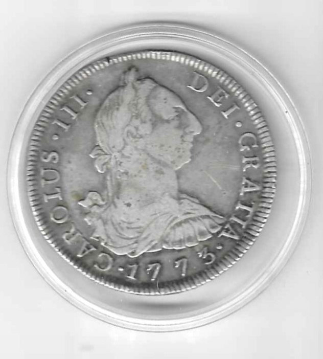 Monedas - España - Carlos III (1759 - 1788) - 1169 - 1773 - 8 reales - plata - Potosi - JR