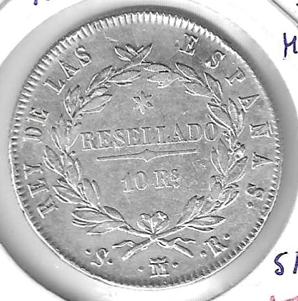 Monedas - EspaÃ±a - Fernando VII (1808 - 1833) - 924 - 1821 - 10 reales - plata - Madrid - Click en la imagen para cerrar