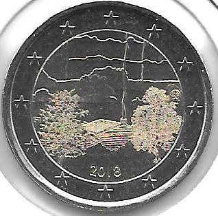 Monedas - Euros - 2E euro; - Finlandia - 2018 - Sauna - Click en la imagen para cerrar