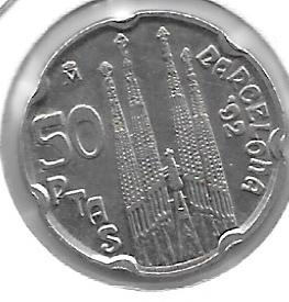 Monedas - España - Juan Carlos I (pesetas) - 1992 - 050 pesetas - Click en la imagen para cerrar