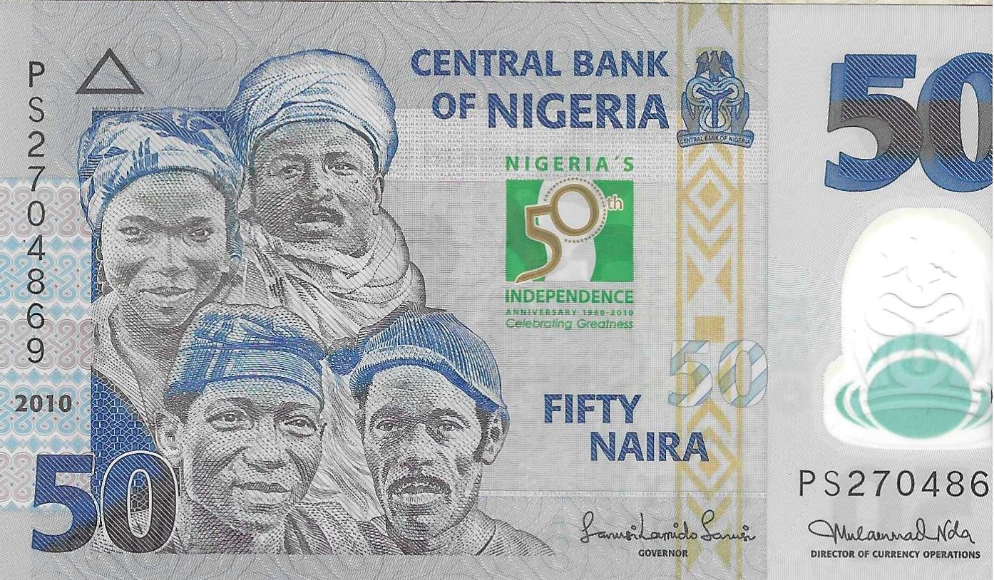 Billetes - Africa - Nigeria - 37 - MBC - 2010 - 50 naira - Num.ref: PS2704869