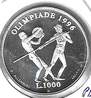 Monedas - Europa - San marino - 332 - 1995 - 1000 liras - plata - proof - Click en la imagen para cerrar