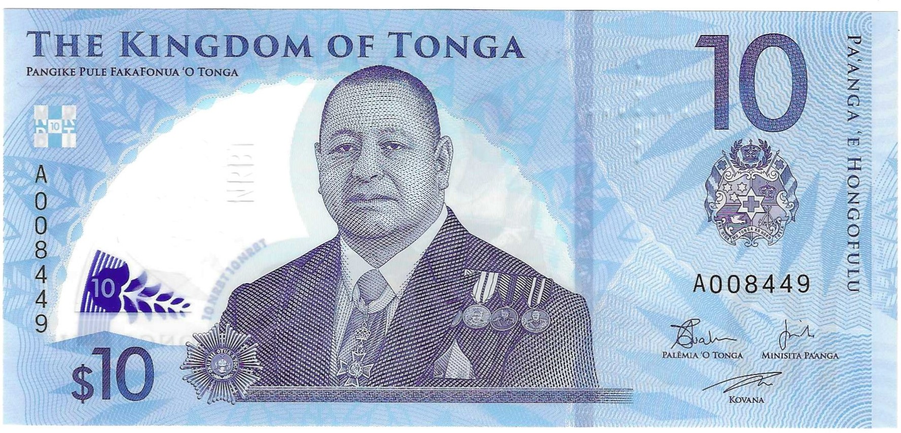 Biglietti - Oceania - Tonga - w52 - SC - 2023 - 10 pa'anga - Num.ref: A008449