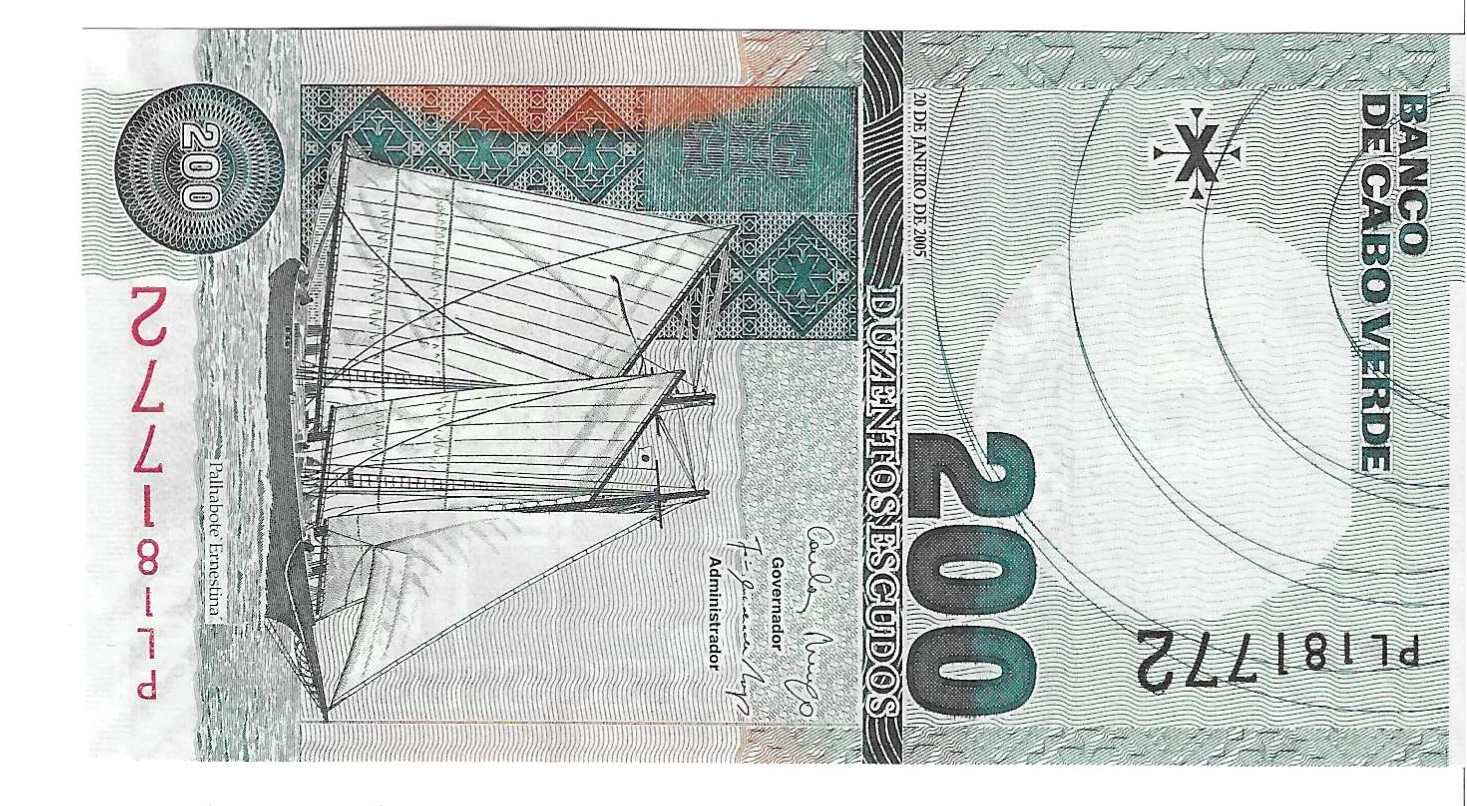 Billetes - Africa - Cabo Verde - 68 - SC - 2005 - 200 escudos - Num.ref: 181772