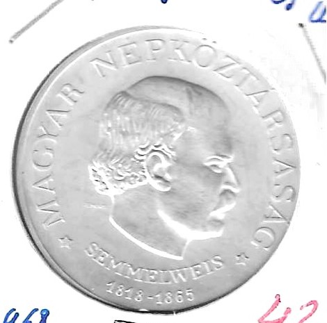Monedas - Europa - Hungria - 582 - 1968 - 50 forint - plata - Click en la imagen para cerrar