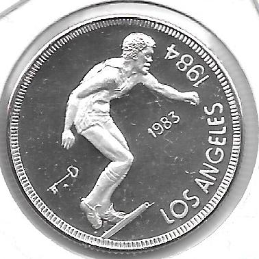 Monedas - America - Cuba - 108 - 1983 - 5 pesos - plata - PROOF - Click en la imagen para cerrar