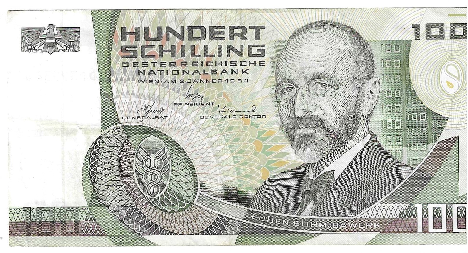 Billetes - Europa - Austria - 150 - MBC - 1984 - 100 shillings - Num.ref: DD39934D