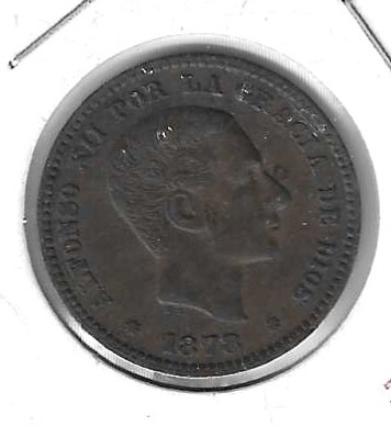 Monedas - EspaÃ±a - Alfonso XII (29-XII-1874/28-XI) - 18W - 1878 - 5 ct - Click en la imagen para cerrar